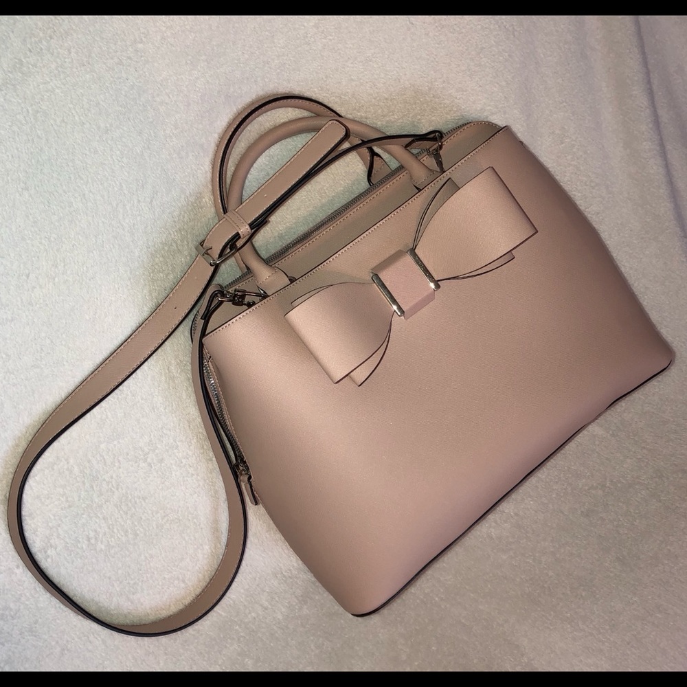 Betsey Johnson Light Pink Faux Leather Tote NWOT
